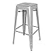 Bolero Bistro - Sgabello alto in acciaio zincato, confezione da 4