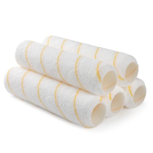 Paint Roller Covers 5 Pack Microfiber 9 Inch