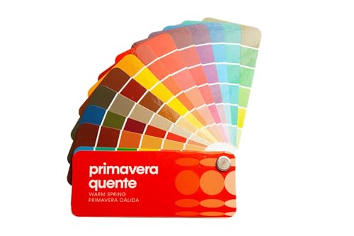 Multilingual Warm Spring Palette Color Fan by Studio Immagine, Personalized