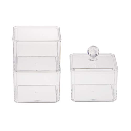 gazechimp 3 Empilhável Acrílico Transparente Compõem Caixa De Cosméticos Organizador Titular De Arma