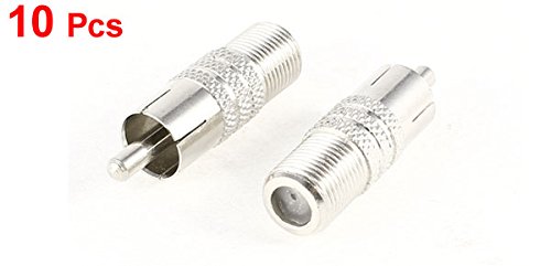 RCA.オスジャック同軸ケーブルコネクタビデオアダプタ Amazon.co.jp: uxcell F型メスto RCAオスコネクタ 同軸ケーブル