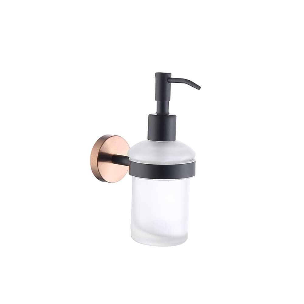 Porte-serviette rose or noir et accessoires de luxe en acier pour salle de bains chic