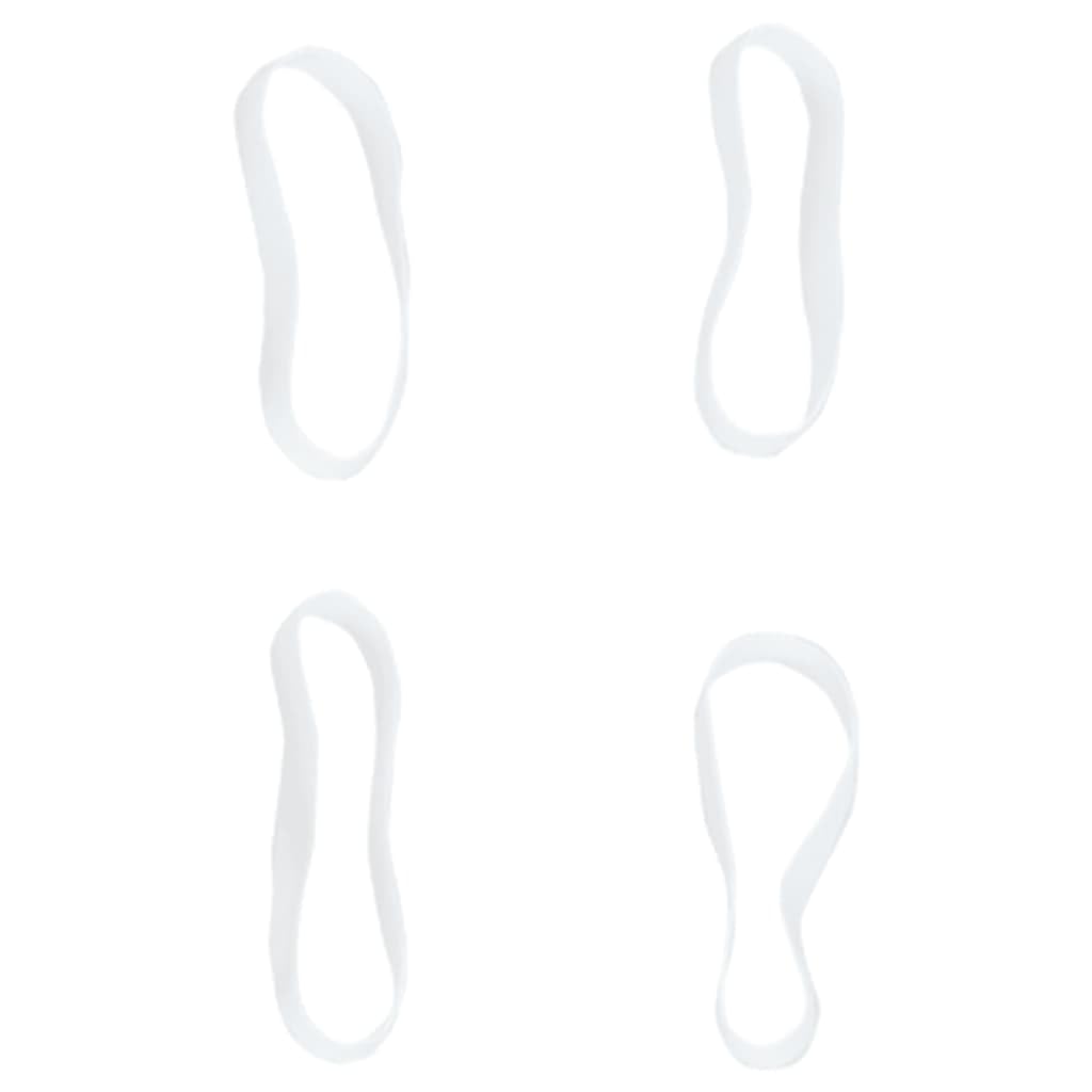 Gomas de crines para caballos, 2500 unidades, color blanco de silicona para crines y cola, suministros para caballos, accesorios para caballos, cuidado de pasto, almacenamiento en caja, apto