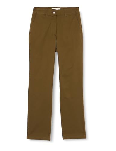 GANT Pantalón Chino Slim para Mujer, Cactus Oscuro, 34 W, Cactus Oscuro, 34 W