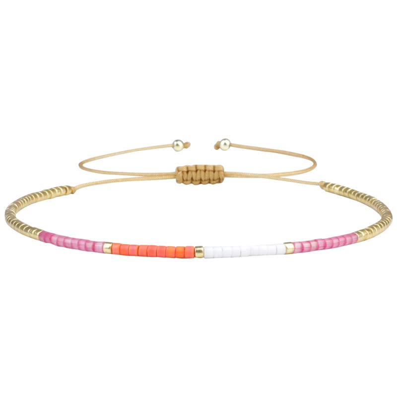 Image of C.QUAN CHI Colorful Miyuki Beads Bracelets Handmade Friendship Beaded Bracelet Stack Adjustable Bracelet Jewelry For Women