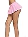 Avidlove Women Sexy Role Play Pleated Mini Skirt Ruffle Micro Skirt for Schoolgirl Pink S