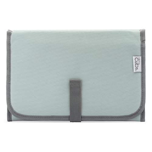 Image of Comfy Cubs Baby Changing Pad Compact Size - Waterproof Diaper Changing Mat with Cushioned Pillow - Soft & Lightweight, Foldable Design for Travel - Stylish Design for Boys and Girls - Earth Green