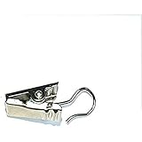 Bulk Hardware bh06217 Rod Ring Clip & Haken gebürstet Nickel (8 Stück), silberfarben