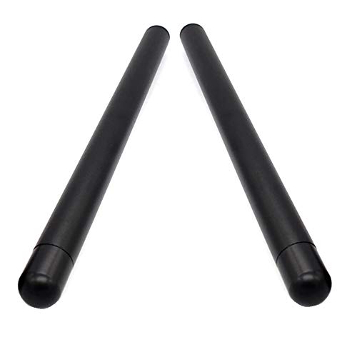 Motorrad Halber-Lenker HalberLenker aus Aluminium Stummellenker CNC Lenkerstummel 22mm. x 300mm. (Schwarz 2 Stück)