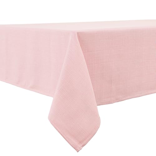 BALCONY & FALCON Table Cloth Waterproof Washable Light Pink 140x180cm