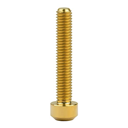 Image of Titanium Torx Square Head M6 x 10 15 20 25 30 35 40 45 50 60 65 70 80mm Screw Pack of 5 (Gold, M6x35mm)