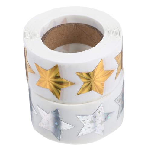 AGFELO 2ボリューム星型粘着ステッカー 包装やデコレーションに 学校 教室用 ご褒美シール 子供用デリケートステッカー
