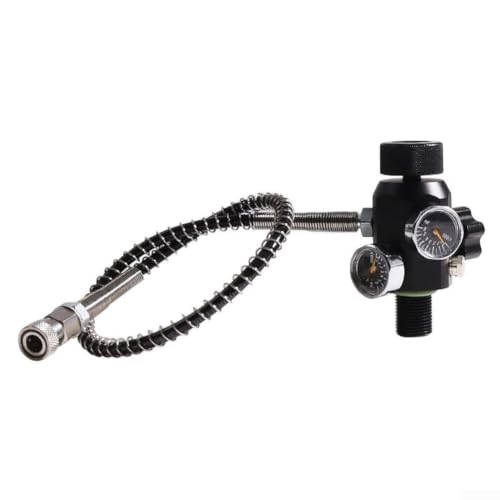 Adaptador de decantación de tanque de buceo con conector DIN 18 mm para llenado sin fugas
