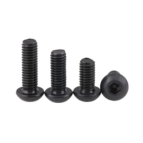 Tornillos de cabeza hueca M8 x 16mm negros y duraderos 3