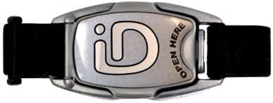 ID Wristband Bracelet for Kids Safety, Sports, Running and Travel (Silver)