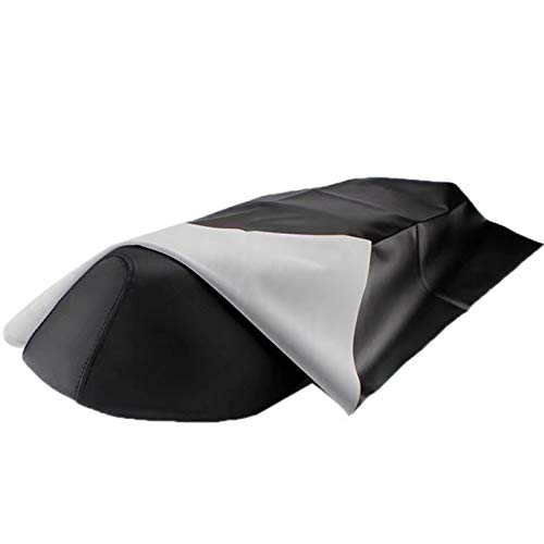 Cyhamse 1PCS Housse De Selle De Moto Housse Siège Selle Moto Noir Protecteur De Siège Universel en Cuir Revêtue Banquette De Moto Couvre Selle Housse De Moto pour La Plupart des Motos,100cmx70 Cm