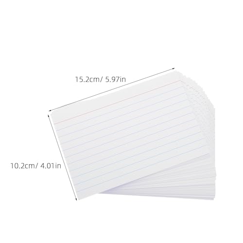 Tarjetas de índice Housoutil de papel blanco grueso para exposiciones claras 3