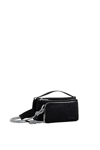 Desigual Bols_Basic MODULAR Monza Accessories - Bolsa de nailon para mujer, color negro, Negro, talla única