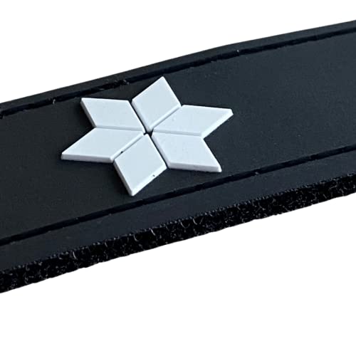 Dienstgrad Polizeikommissar PVC Rubber Patch mit Klett - Kommissar - Polizei