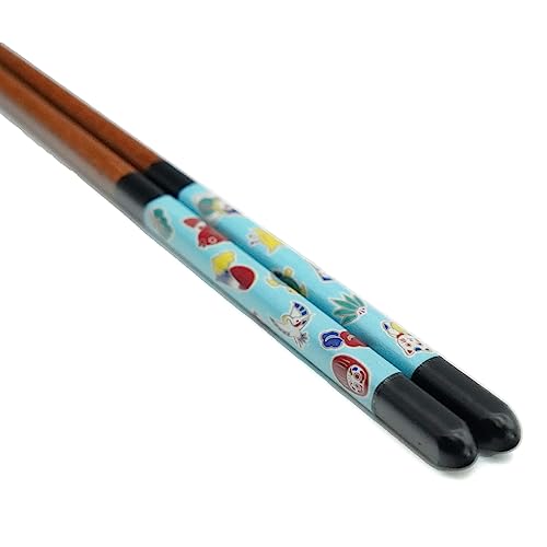 Wakasa paint Chopsticks Lucky charm (Black 9in) IC-17B ? Japan Kutani, Made in Japane, Dishwash safe, Great Gift
