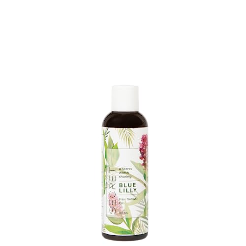 Image of Secret Blue Lilly hair oil - 100% natural ingredients | Boosts hair growth | Increases length & volume | Smooth manageble hair | 100ml