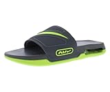 Nike Air Max Cirro Just Do It Athletic Sandal Solarsoft Slide (Grey/Green, numeric_12)