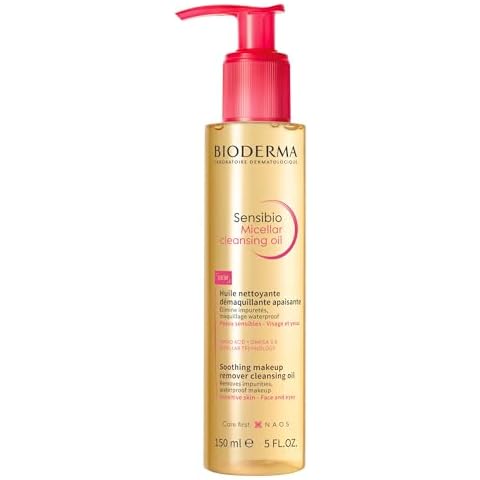 Bioderma Sensibio Micellar Cleansing Oil, 1st Ecobiological Micellar Oil Formula Cleanser That Deeply Cleanses, Soothes & Nourishes Skin with Oil-to-Milk Texture, Fragrance-Free, & GentleTo Skin Cover