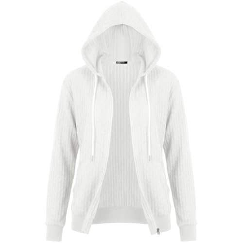 Image of GIVON Women's Lightweight Zip Up Hoodie Brushed Knit Stretchy Fabric Long Sleeve Thin Jackets with Kangaroo Pocket