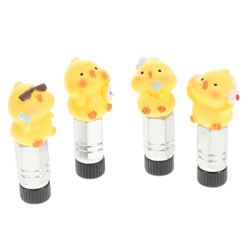 4pcs Cute Duck Tapones para Válvula de Neumáticos de Bicicleta Convertidor Protector Mejorando Tu Experiencia de Ciclismo miniatura 1