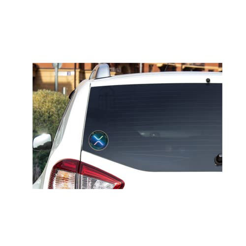 Crypto-Fosho - Holographic XRP Sticker, XRP Coin Vinyl Sticker - 3" by 3" Crypto Gear, Perfect for Laptop, Window, Vehicle, Home, Office, Dorm and More! - Image 5