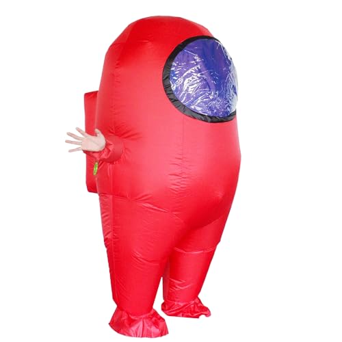 Impostor Inflatable Costume for Adult Funny Halloween Spacesuit Costume Astronaut Figures for Adult Game Fans