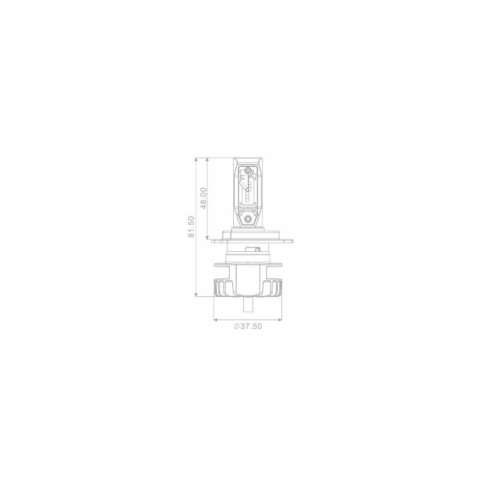 SIFAM PROIETTORE H4 LED + ALIMENTATO PLA7032