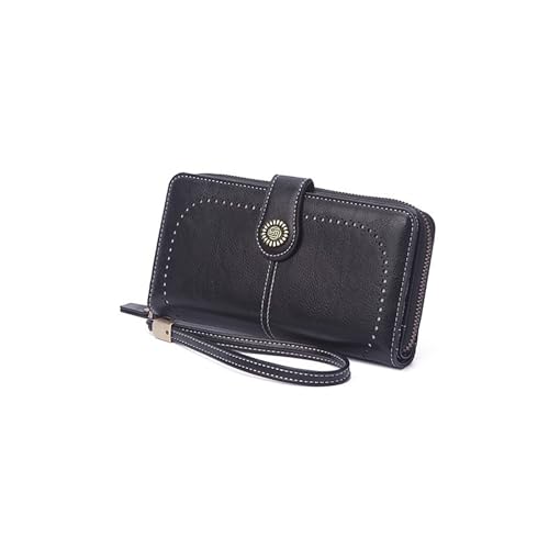 Women's Large Capacity Zip Wallet Phone Holder Clutch Travel Purse Wristlet Multi Card Organizer2