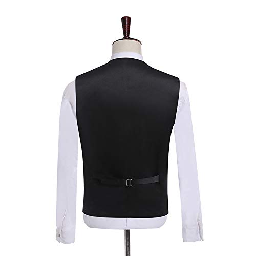 HBDesign Mens 2 Piece 4 Button Vests Outerwear Camouflage Color (Vest+Tie)2