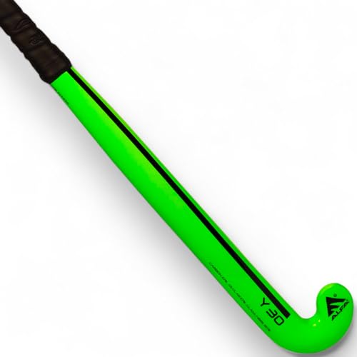 Image of A L F A Y30 Limited Edition Carbon, Kevlar and Glass Fibre Composite Hockey Stick with Stick Bag (Green, 37 Inches)