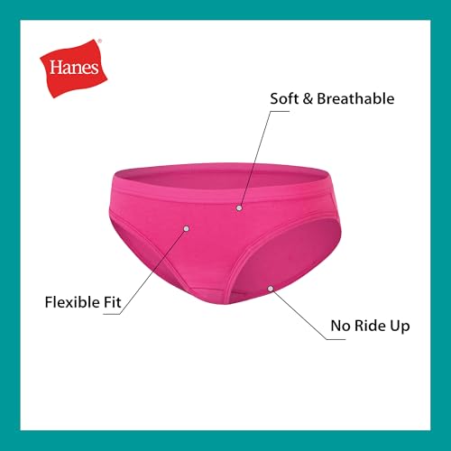 Hanes GSBK2B Big Bikini Underwear, Stretch Cotton Panties thumb #2