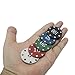 LHTHT Poker Chips with Denominations, Poker Chips Set with Box or Bag, Plastic Learning Counters Disks and Learning Math Counting Chips,Game Night Party Supplies (Box, 100)