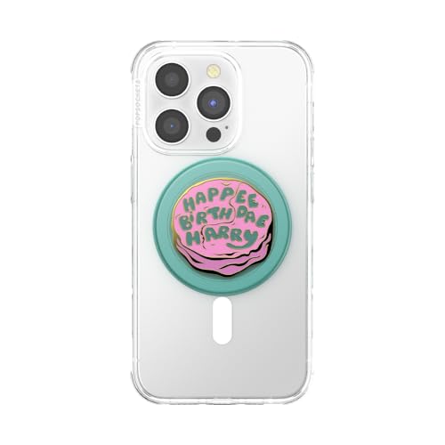 Image of PopSockets Phone Grip for MagSafe, Magnetic Holder- Happy Bday Harry