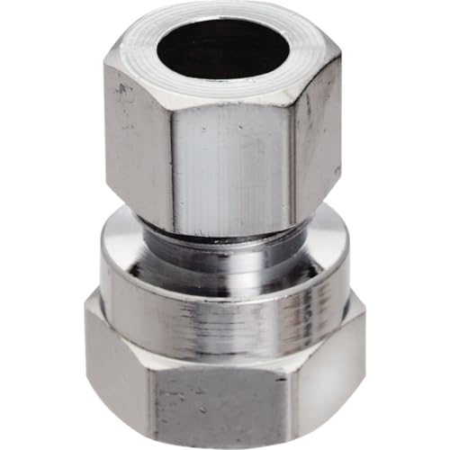 Plumb Pak/Keeney Mfg 455901 Do It Straight Female Fitt Ing, 3/8Fipx3/8Od Strt Union, 3/8