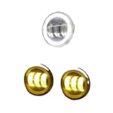 BSTVOIZU 2 Pack Angel Eye LED Fog Light Assembly Compatible for Subaru BRZ 2013-2018 - Daytime Running Lamp DRL 12V(Yellow and White)