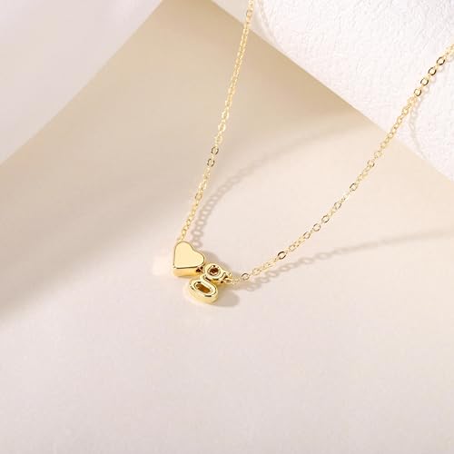 Flower Girl Proposal Gift Initial A-Z Letter Necklace Cute for Little Girls Wedding & Bridal Shower3