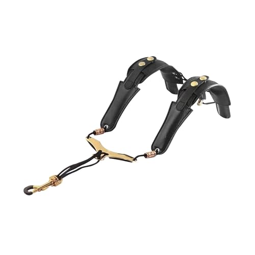 TISHITA サックスショルダー ショルダー ワイド パッド入り プロ練習用サックスネックストラップ