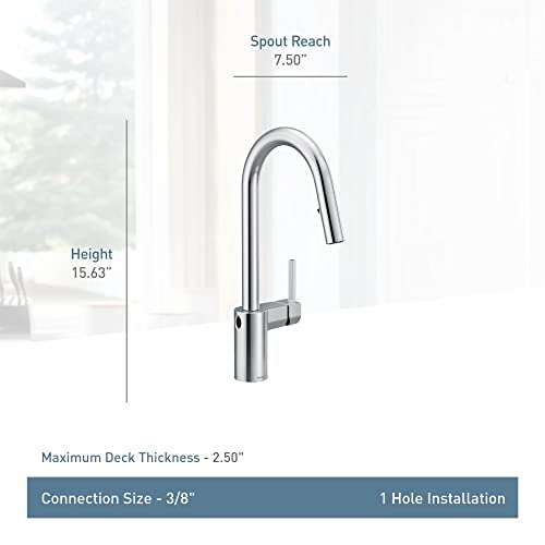 Moen 7565Ewsrs Align Motionsense Wave Sensor Touchless One Handle High Arc Pulldown Modern Kitchen Faucet Featuring Power Clean, Spot Resist Stainless #TOP3