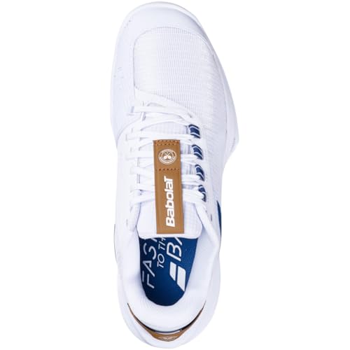 Babolat Women's Jet Tere 2 All Court Wimbledon Limited Edition Tennis Shoes (White/Blue Navy)4