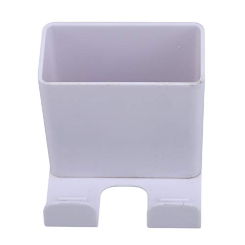 Garispace Wand Organizer Aufbewahrungsbox Fernbedienung Klimaanlage Lagerung Fall Handy Stecker Halter Container (Weiß) Cover