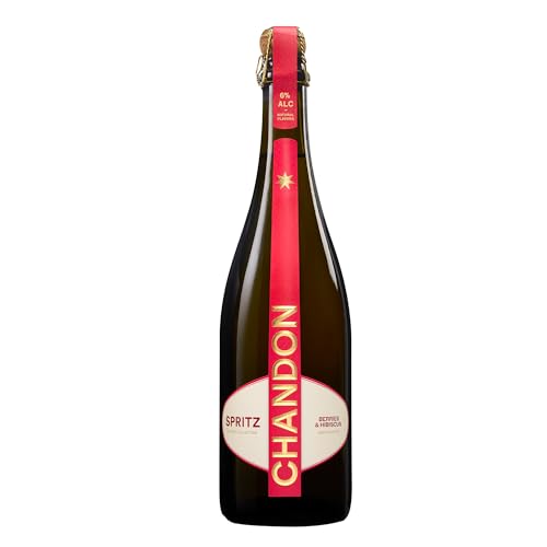 Chandon Spritz Berries & Hibiscus 75cl 6% Vol. Alkohol | Schaumwein und fruchtig-frische Beeren | Frischer Premium-Aperitif | Servierfertig | Auf Eis genießen