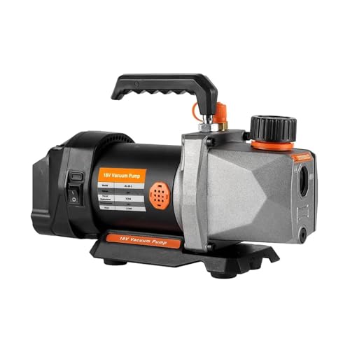 Bomba de vacío para refrigerante 5PA, entrada de aire 1/4", para refrigeración y aire acondicionado automotriz y doméstico, 1/2 HP, para uso con batería de 18 V y bricolaje miniatura 1