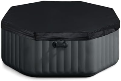 Cozzka Hot Tub Cover Octagon Shape Waterproof Heavy Duty Outdoor Octagonal Spa Pool Cover