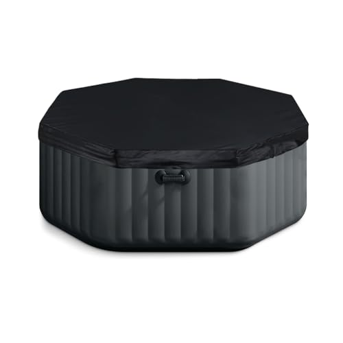 Cozzka Hot Tub Cover Octagon Shape Waterproof Heavy Duty Outdoor Octagonal Spa Pool Cover