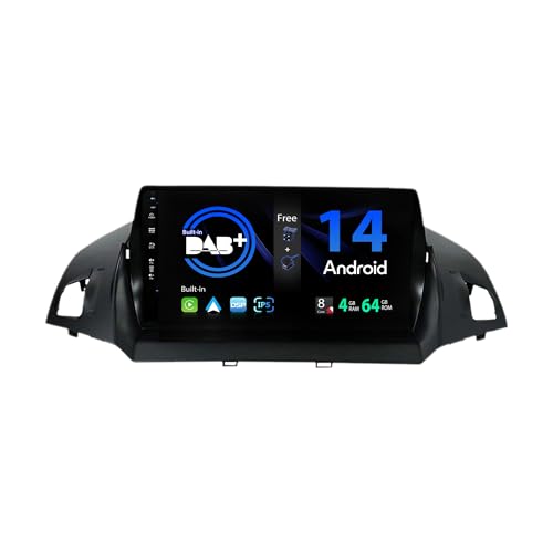 SXAUTO - Built-in DAB - Android 14 IPS Autoradio für Ford Kuga (2013-2018